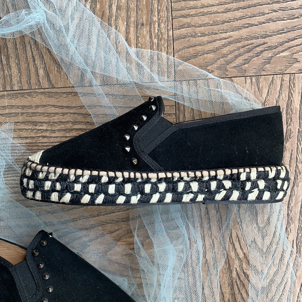 NWOT Cordani Black Spike Espadrille - Picture 2 of 6